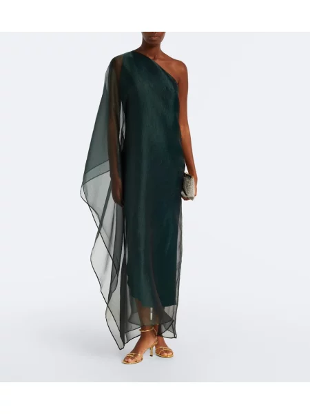Rochie maxi Taller Marmo din organza verde