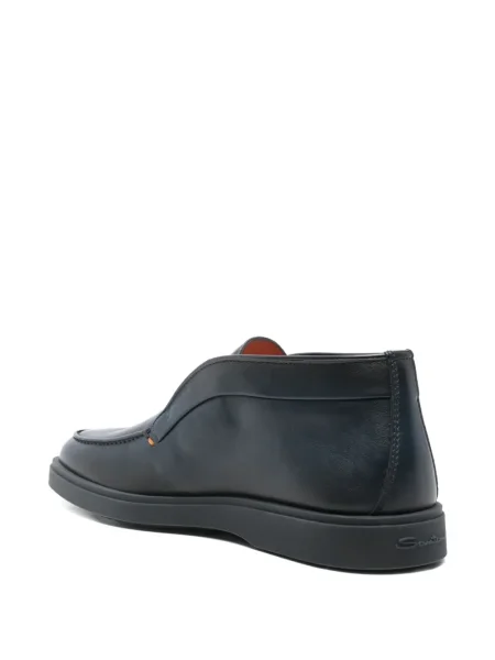 Pantofi loafer Santoni fără toc albastru
