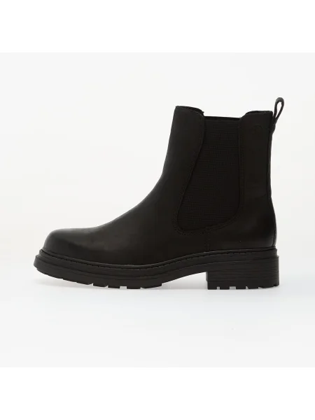 Sneakers Clarks Top Black Leather EUR 39 negru