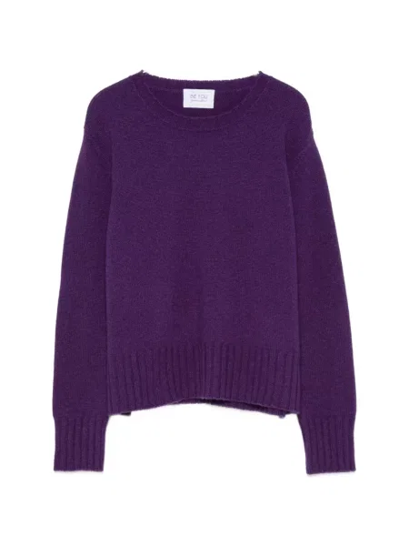 Pulover Beyou cu decolteu rotund violet