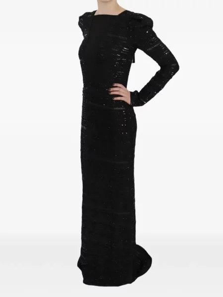 Rochie maxi John Richmond cu paiete negru