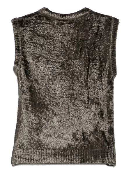 Top Aya Muse tricotate verde