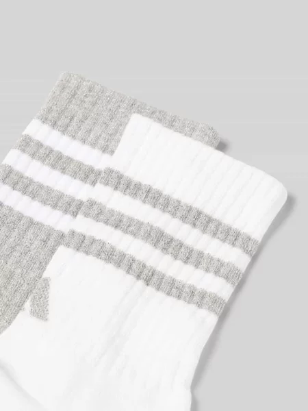Skarpety z wyhaftowanym logo w zestawie 2 szt. Adidas Sportswear białe