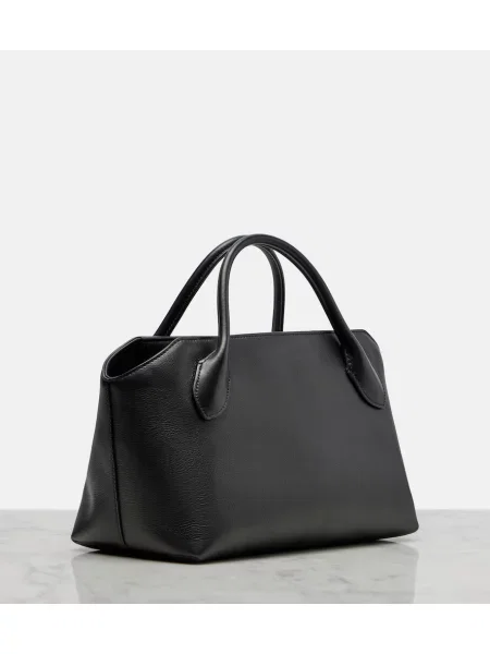 Top The Row din piele negru
