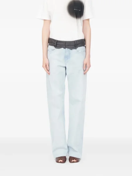 Pantaloni Mm6 Maison Margiela albastru