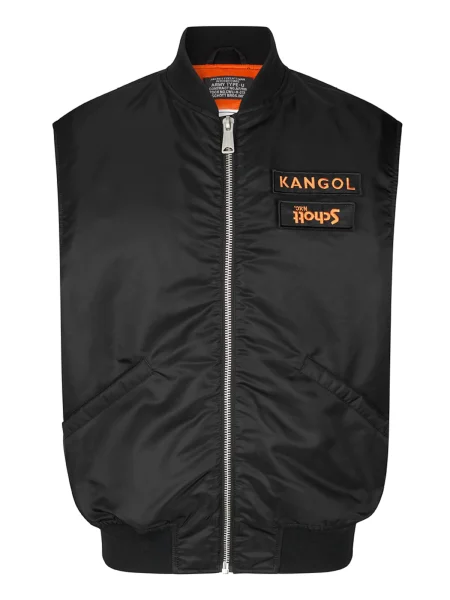 KANGOL Brezrokavnik oranžna črna