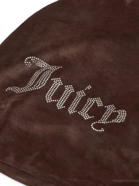 Hanorac cu glugă Juicy Couture cu autograf maro