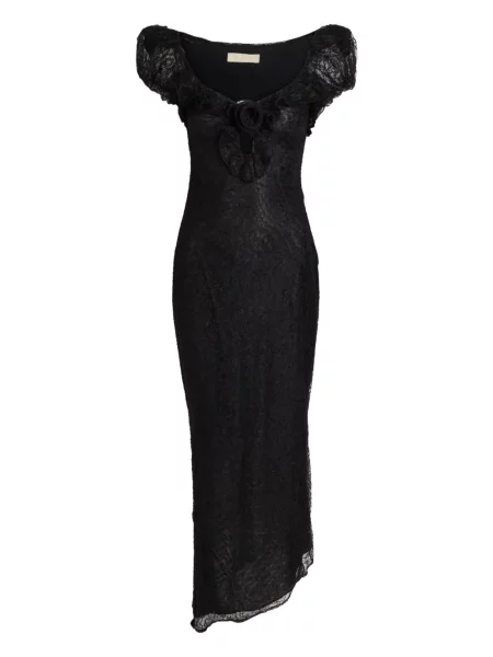 Rochie De La Vali cu model floral din dantelă de costum negru