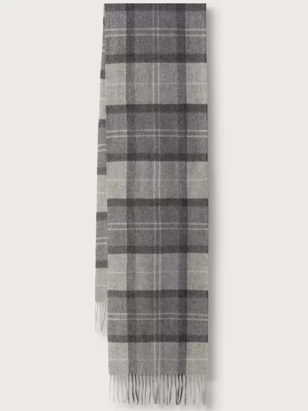 Barbour fular de lână gri