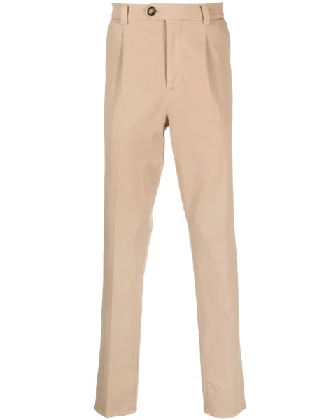 Pantaloni chino Brunello Cucinelli din țesătură twill conici
