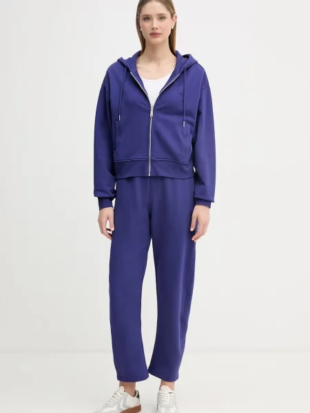 Calvin Klein Jeans pulover bombažen vijolična