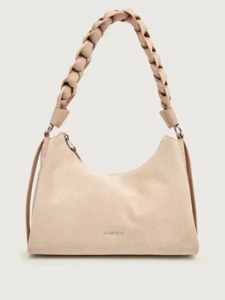 Geantă Coccinelle Boheme Suede Bimaterial E1 13 03 01 bej