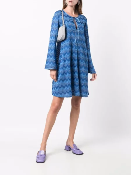 Lung rochie midi Missoni albastru
