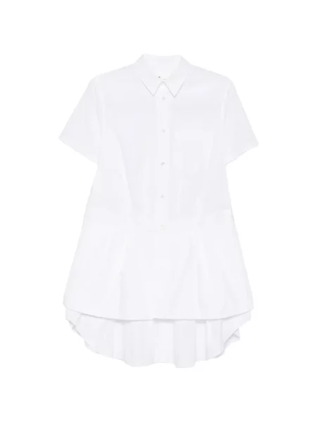 Scurt rochie mini Noir Kei Ninomiya alb