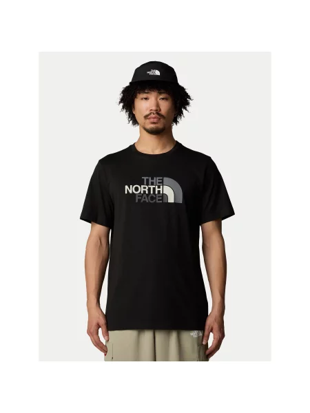 THE NORTH FACE Majica EASY svijetlosiva bijela crna