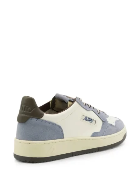 Sneakerși Autry cu șireturi din piele alb