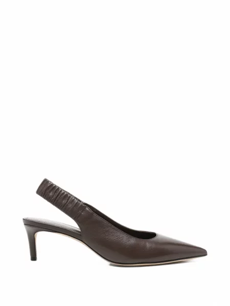 Полуотворени обувки Stuart Weitzman с отворена пета кафяво