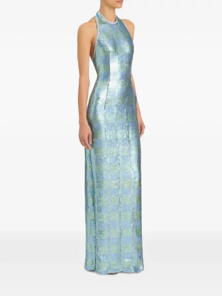 Rochie maxi Markarian cu paiete albastru