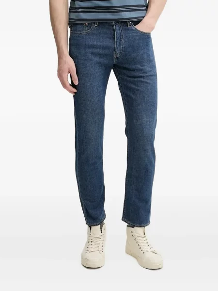 Blugi evazați Levi's® din piele de căprioară albastru