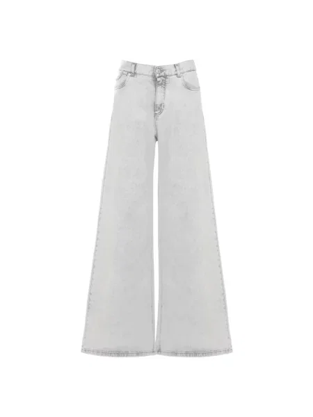 Szerokie jeansy Panicale szare