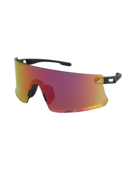Okulary adidas Dunamis Sport matowa czerń soczewka lustrzana fioletowa czarne
