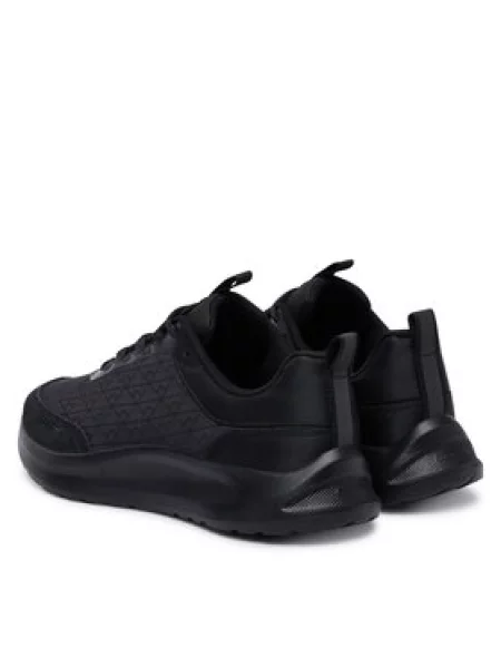 Calvin Klein Sneakers tornacipő RUNN LACEUP AOP | hasított bőr fekete