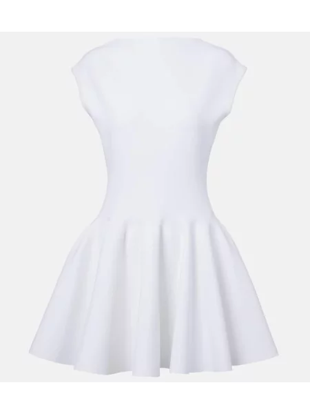 Sukienka Alaïa plisowana biała