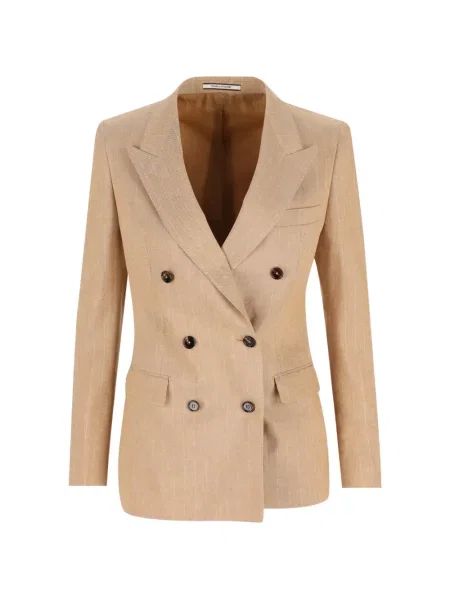 Sukienka Tagliatore w paski dwurzędowa