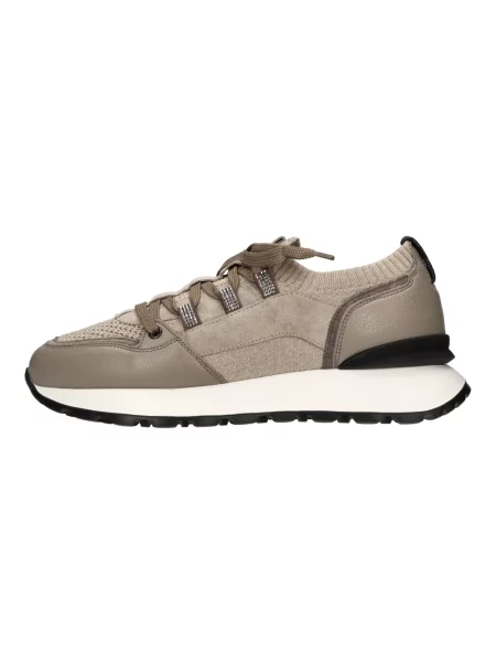 Sneakersy Doucal's skórzane beżowe