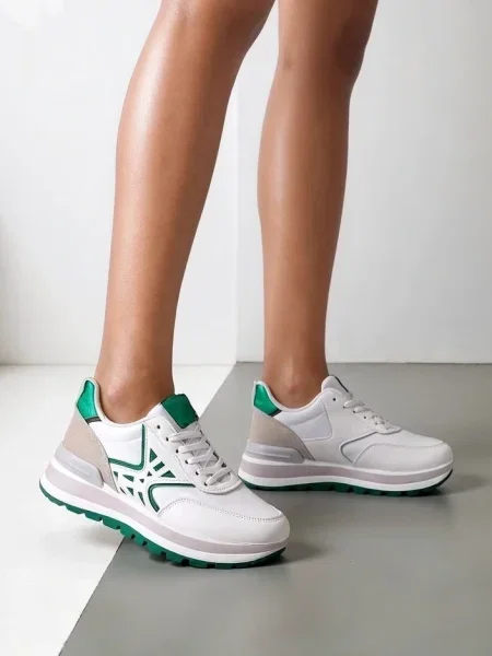 Sneakerși Resti alb