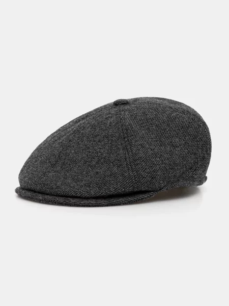 Barbour șapcă plată cu lână gri
