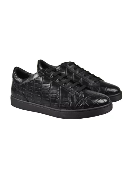 Sneakersy Kiton skórzane czarne