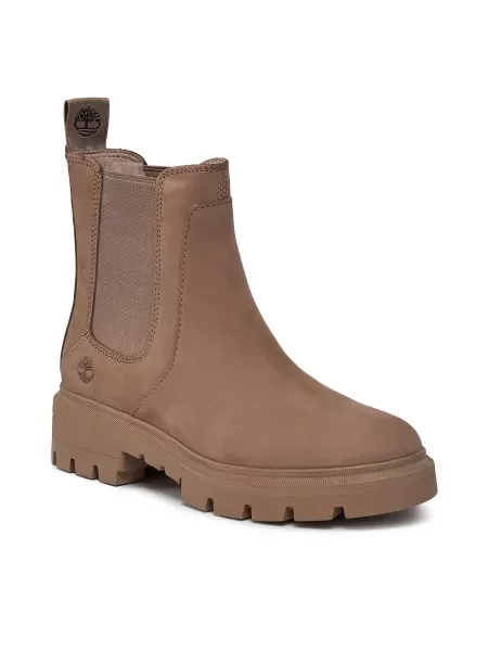 Μποτάκια με λάστιχο Timberland Cortina Valley Chelsea μπεζ