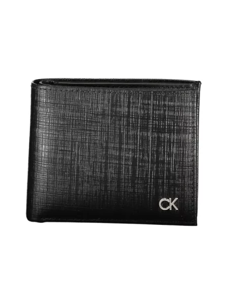 Portfel Calvin Klein skórzany elegancki czarny