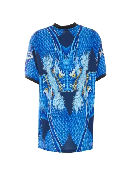 Cămașă Y-3 din satin albastru