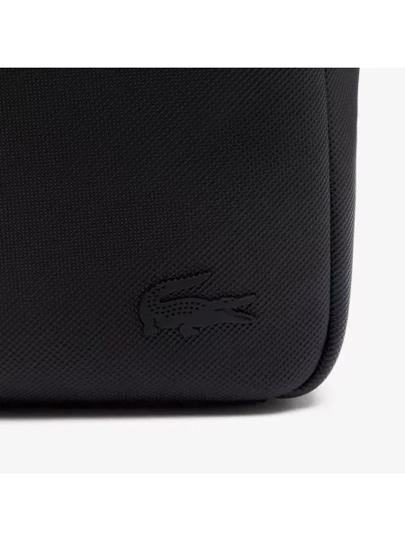 Lacoste Torba Reporterska Piqué Effect czarna
