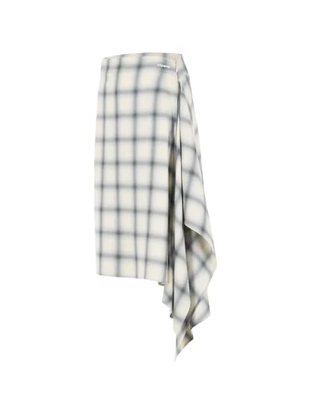 Fustă Coperni în carouri asimetrică