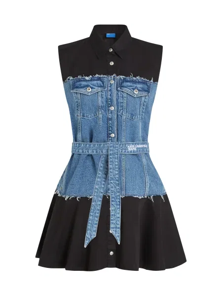 KARL LAGERFELD JEANS Rochie tip bluză albastru negru