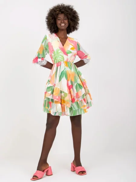 Obleka obleka Fashionhunters bela