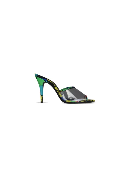 Klapki Saint Laurent skórzane