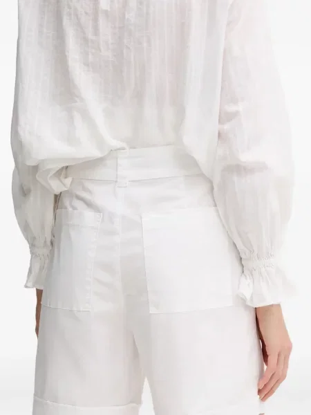 Pantaloni scurți Marc Aurel plisate alb
