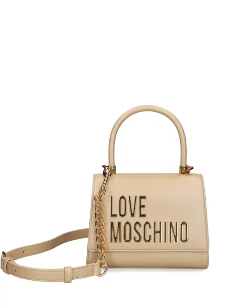 Torbica Love Moschino s autogramom zlatna
