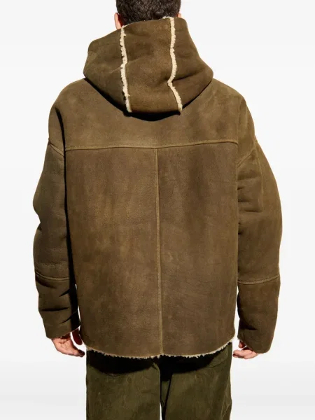 Geacă Dsquared2 cu glugă maro