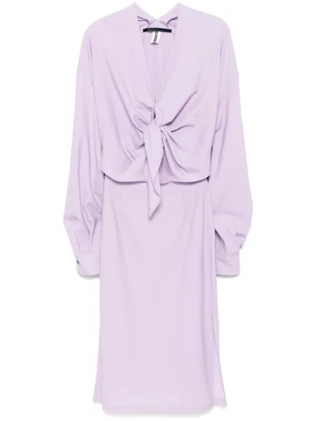 Rochie Sankuanz cu decolteu în V de costum violet