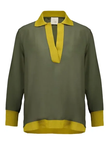 Tricou Paula lung verde