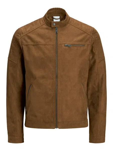 JACK & JONES Prehodna jakna Rocky karamel rjava