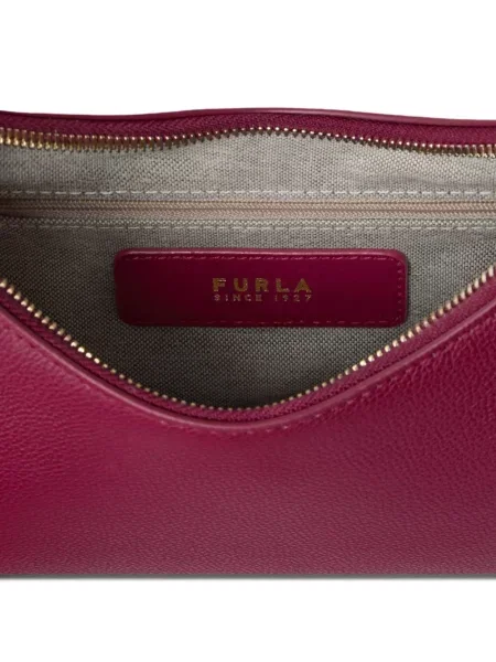 Bőr kézitáska Furla rózsaszín