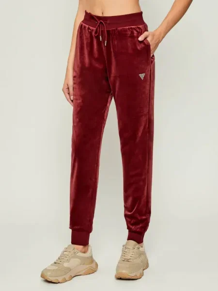 GUESS ACTIVE Pantaloni de trening COUTURE bordo