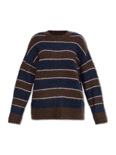 Sweter Samsoe Samsoe brązowy