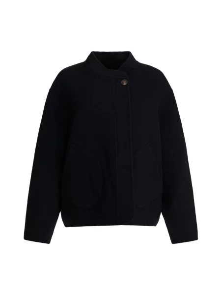 SOEUR Kurtki Kobieta Niebieski M Wełna Windsor Coat granatowa